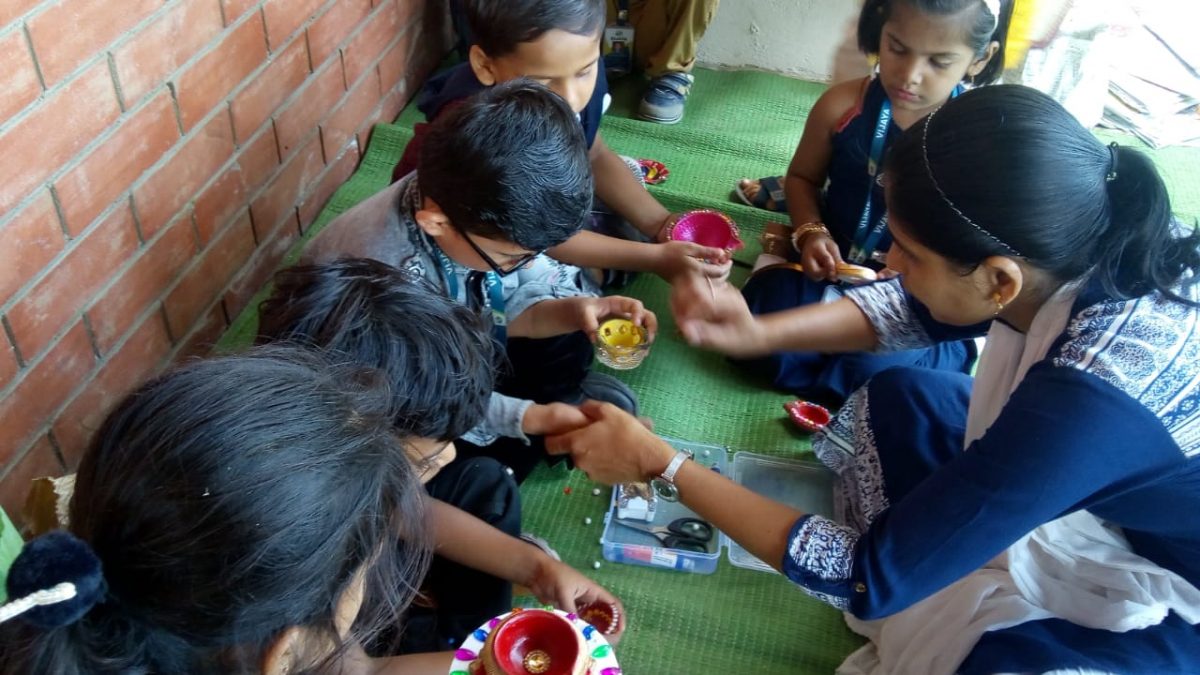 diya-making-activity-vijaya-convent-school-amravati