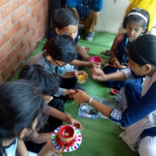 diya-making-activity-vijaya-convent-school-amravati